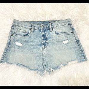 Blank NYC Distressed Jean Shorts Sz 28